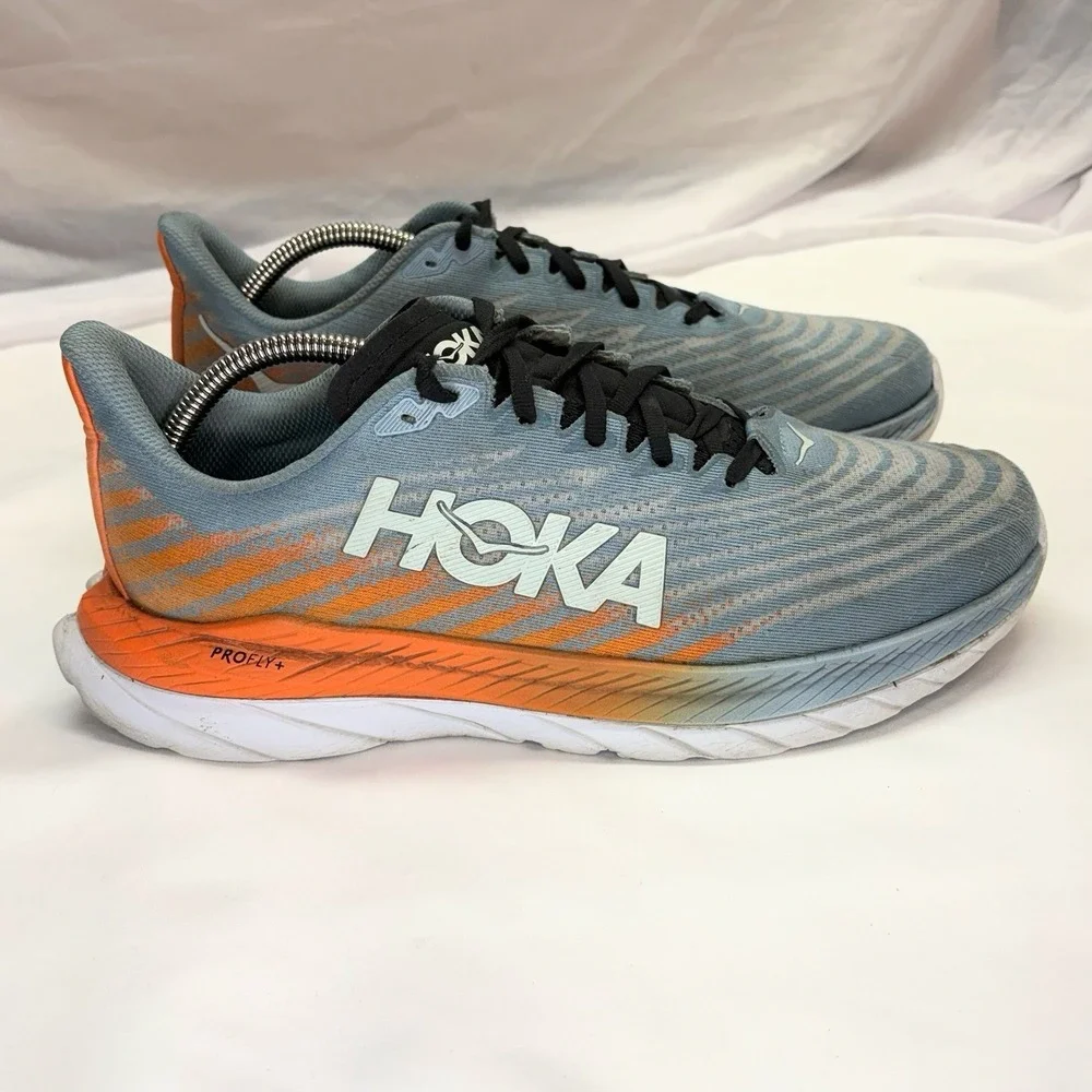 Hoka One One Mach 5 Shoes Mens Size 10 D Blue Running‎ Athletic Sneakers 1127893